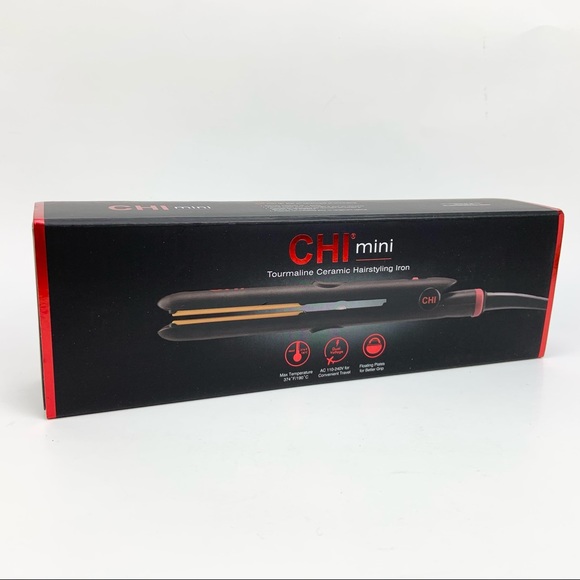 CHI Mini Ceramic Travel Flat Iron Straightener - Picture 1 of 4